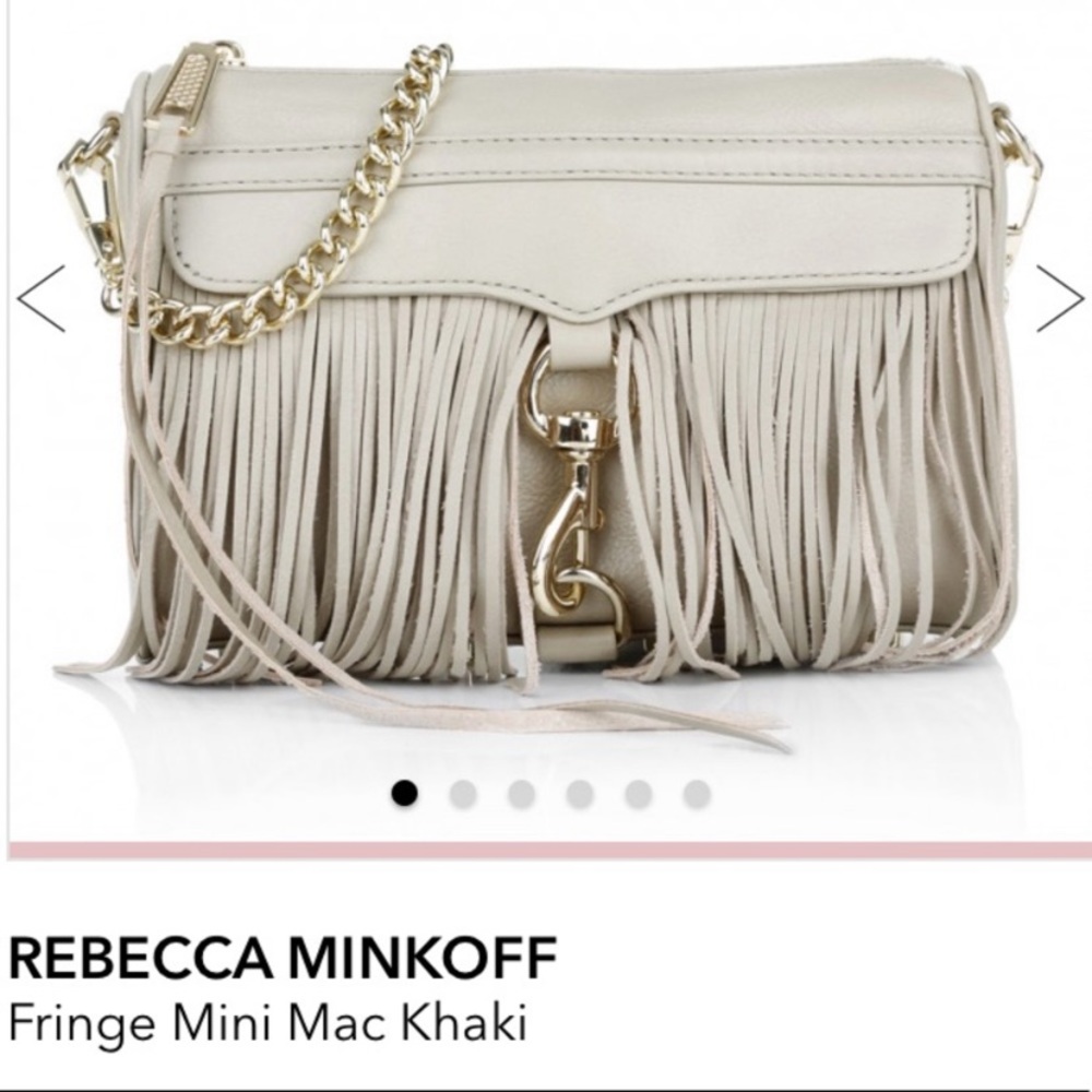 Rebecca Minkoff Fringe Mini MAC Khaki